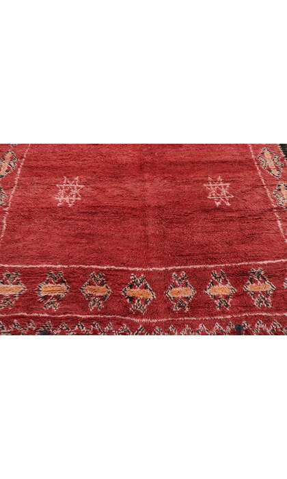 7 x 11 Vintage Red Moroccan Rug 21272