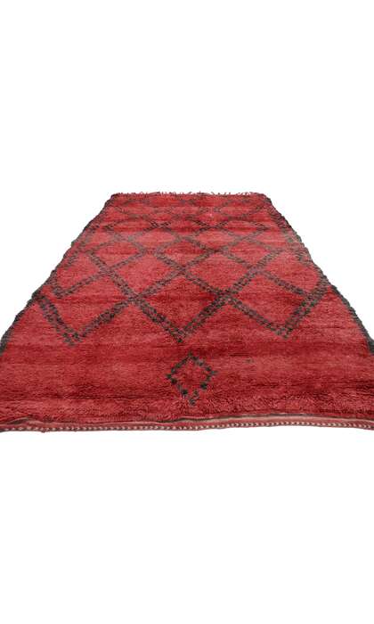 7 x 11 Vintage Red Beni MGuild Moroccan Rug 21276