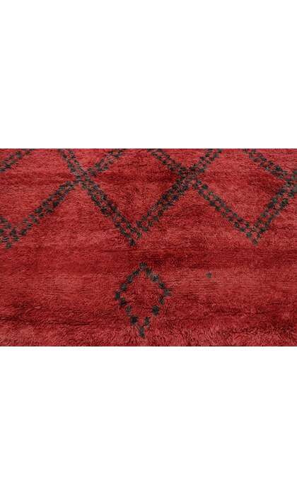 7 x 11 Vintage Red Beni MGuild Moroccan Rug 21276