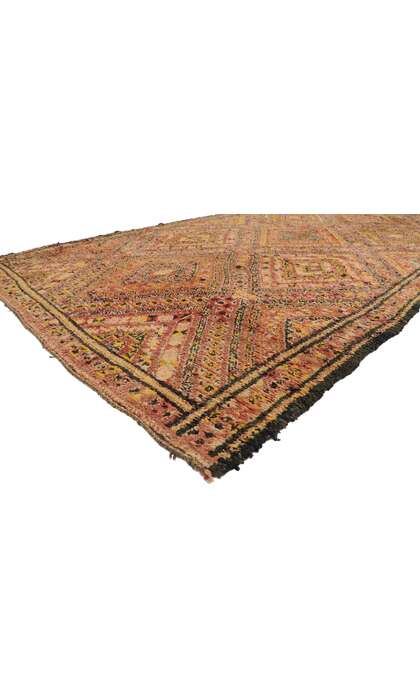 7 x 12 Vintage Berber Beni M'Guild Moroccan Rug 21277