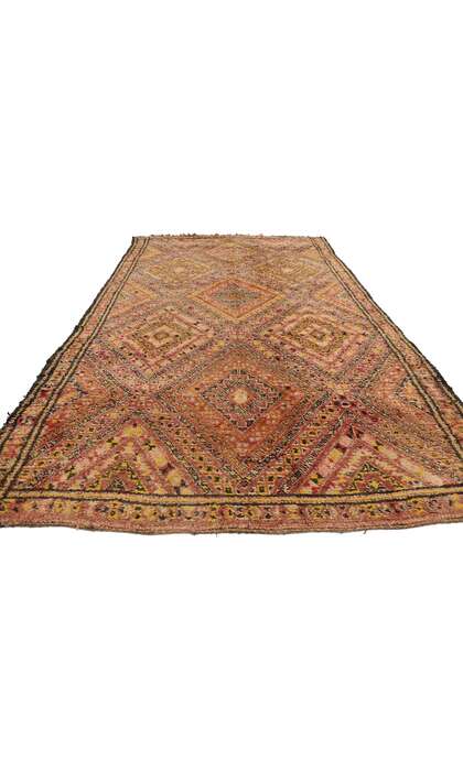 7 x 12 Vintage Berber Beni M'Guild Moroccan Rug 21277