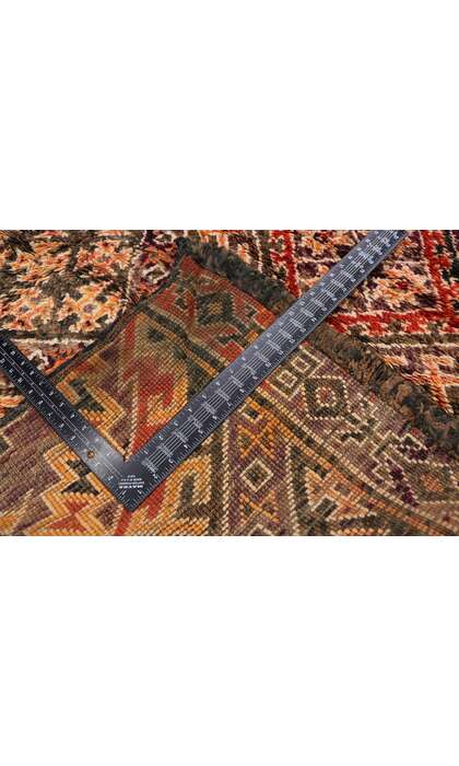 7 x 13 Vintage Berber Beni M'Guild Moroccan Rug with Mid-Century Modern Style 21287