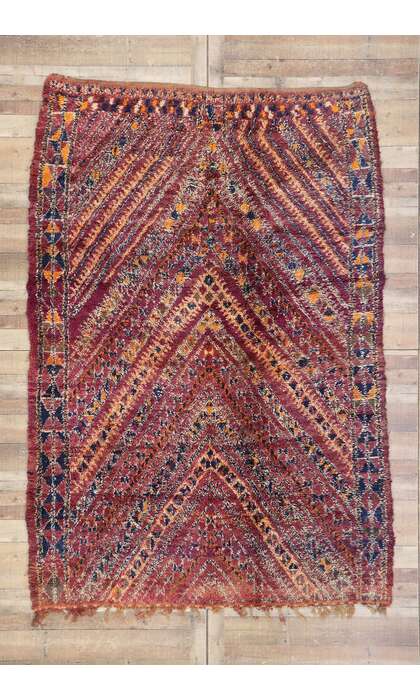7 x 10 Vintage Moroccan Rug 21324