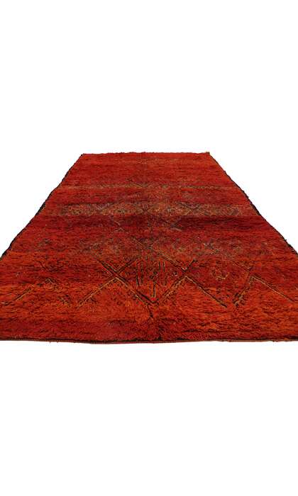 7 x 12 Vintage Red Moroccan Rug 21333