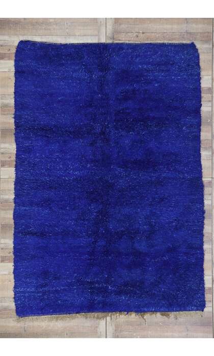7 x 10 Vintage Blue Beni MGuild Moroccan Rug 21334
