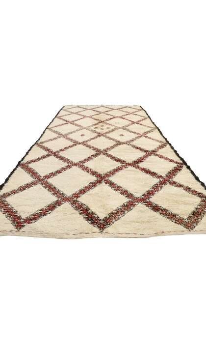 7 x 13 Vintage Moroccan Beni Ourain Rug 21354