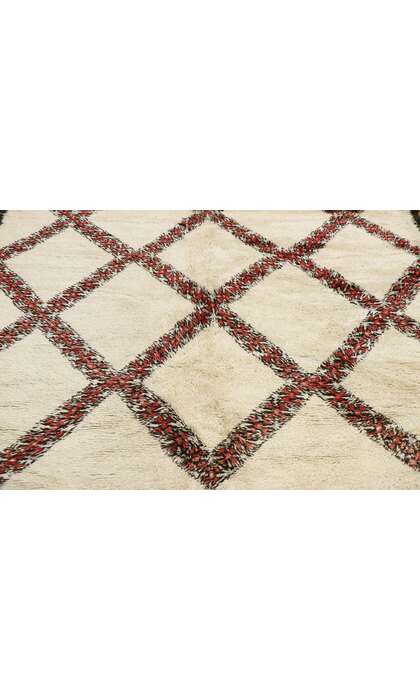 7 x 13 Vintage Moroccan Beni Ourain Rug 21354