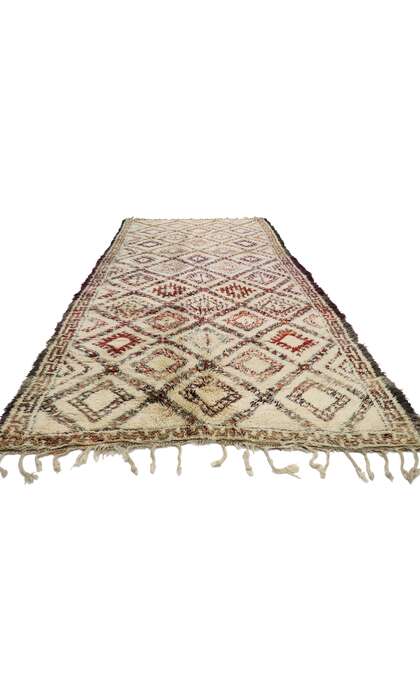 6 x 13 Vintage Beni Ourain Moroccan Rug 21355