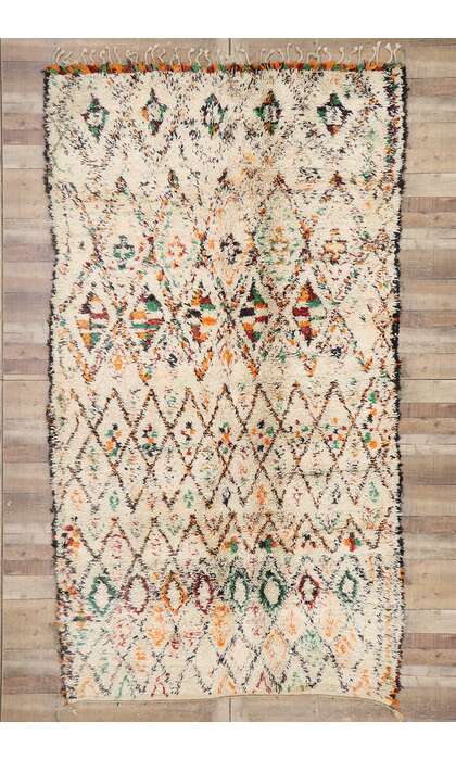 6 x 11 Vintage Moroccan Beni Ourain Rug 21386