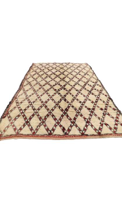 6 x 9 Vintage Moroccan Beni Ourain Rug 21392