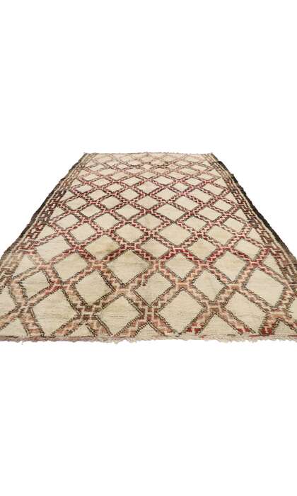 7 x 10 Vintage Beni Ourain Moroccan Rug 21411