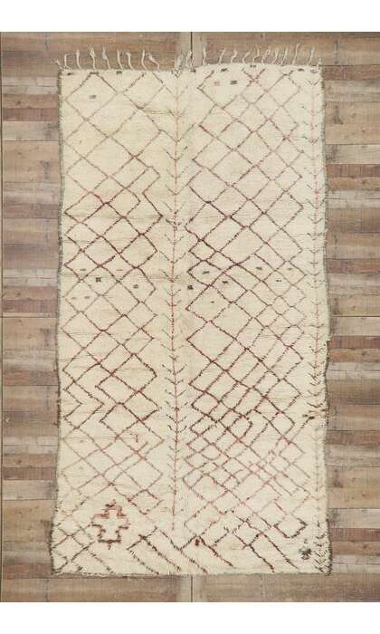 6 x 11 Vintage Moroccan Beni Ourain Rug 21413