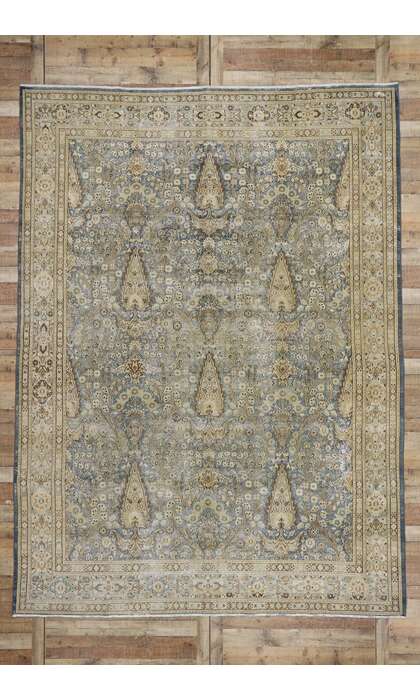 9 x 13 Antique Persian Khorassan Rug 60937
