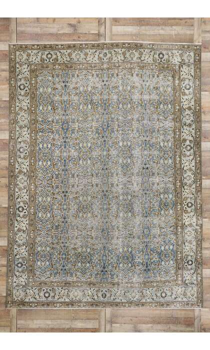 9 x 12 Antique Persian Mashhad Rug 60940