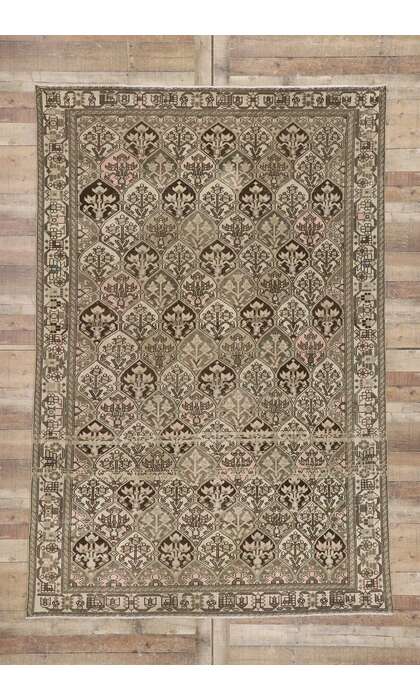 7 x 10 Antique Persian Bakhtiari Rug 60942
