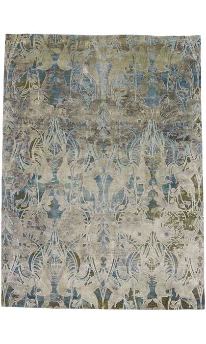 9 x 12 Vintage High-Low Tibetan Rug 78096