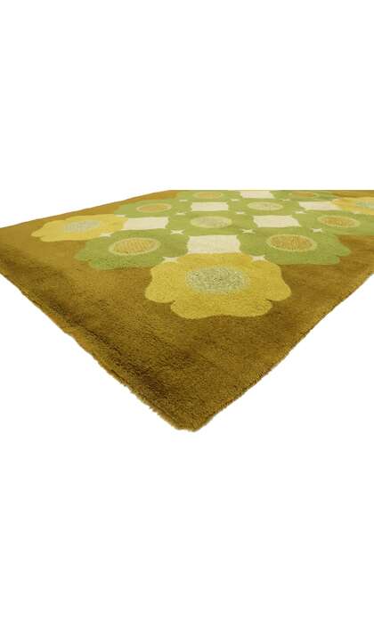 7 x 10 Vintage German Herforder Teppiche Rug with Mid-Century Modern Style 78106