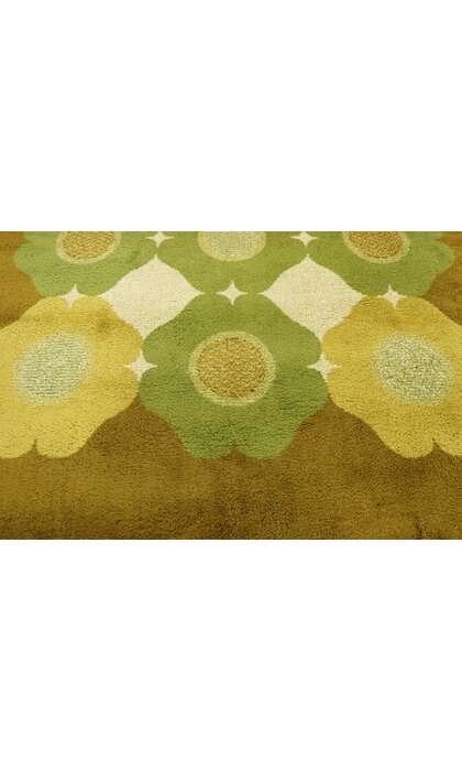 7 x 10 Vintage German Herforder Teppiche Rug with Mid-Century Modern Style 78106