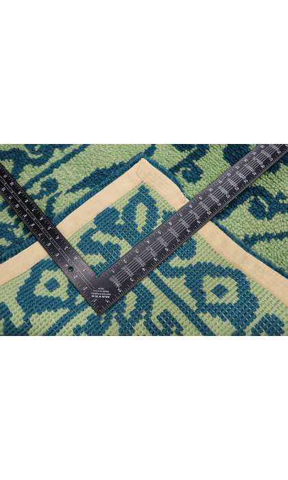 3 x 5 Vintage Green Swedish Pile Rug 78111