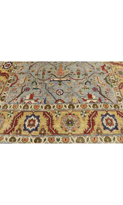 7 x 10 Vintage-Inspired Oushak Rug 80679