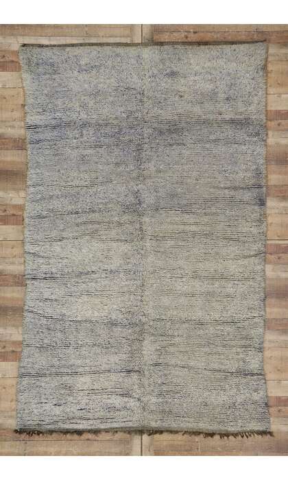 7 x 10 Vintage Purple Beni Mrirt Moroccan Rug 21206