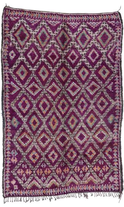 8 x 11 Vintage Purple Beni MGuild Moroccan Rug 21221