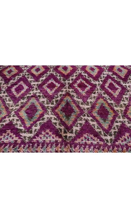 8 x 11 Vintage Purple Beni MGuild Moroccan Rug 21221