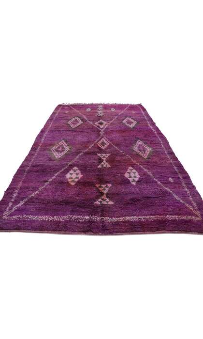6 x 10 Vintage Purple Moroccan Rug 21223