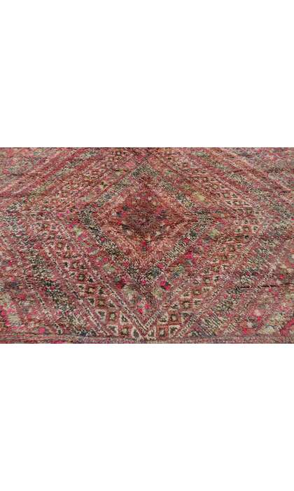 6 x 13 Vintage Red Beni MGuild Moroccan Rug 21229