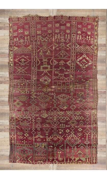 7 x 11 Vintage Moroccan Rug 21266