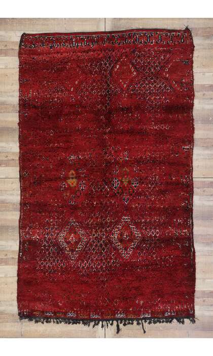 6 x 10 Vintage Red Beni MGuild Moroccan Rug 21274