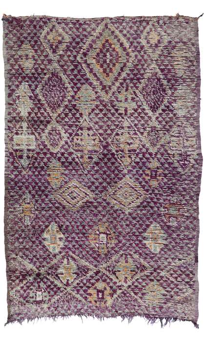 7 x 10 Vintage Purple Moroccan Rug 21288