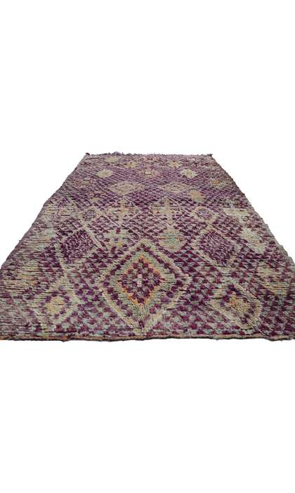 7 x 10 Vintage Purple Moroccan Rug 21288