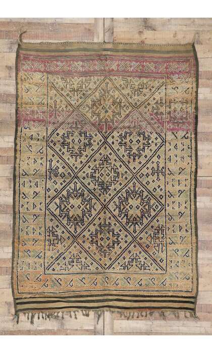 6 x 8 Vintage Moroccan Rug 21289