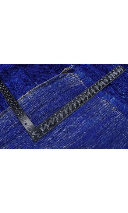 6 x 10 Vintage Blue Beni Mrirt Moroccan Rug 21305