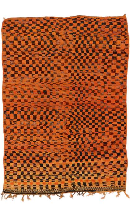 6 x 9 Vintage Orange Moroccan Rug 21319
