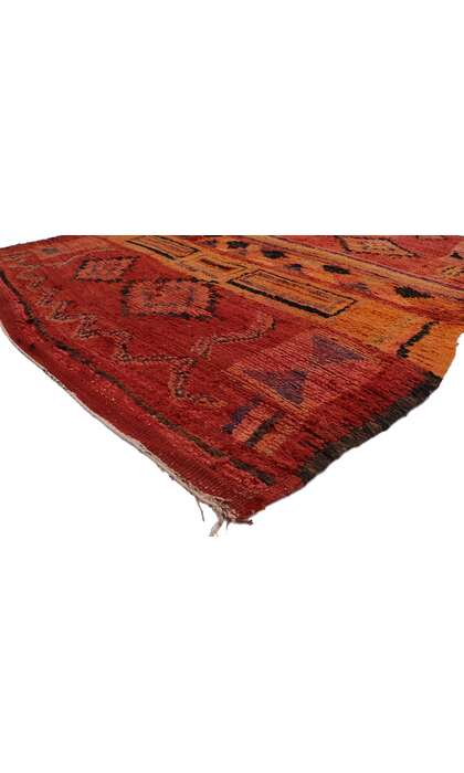 7 x 8 Vintage Red Boujad Moroccan Rug 21326