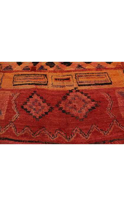 7 x 8 Vintage Red Boujad Moroccan Rug 21326