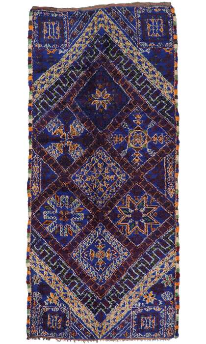 6 x 14 Vintage Blue Beni MGuild Moroccan Rug 21331