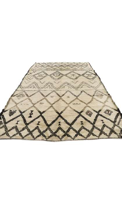 6 x 10 Vintage Moroccan Beni Ourain Rug 21370