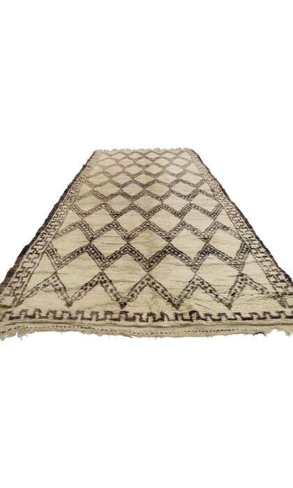 6 x 13 Vintage Moroccan Beni Ourain Rug 21385