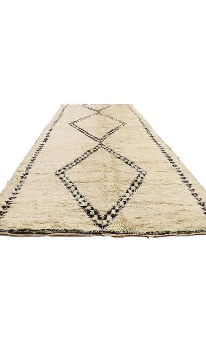 7 x 14 Vintage Moroccan Beni Ourain Rug 21387