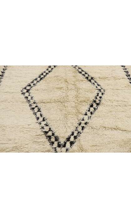 7 x 14 Vintage Moroccan Beni Ourain Rug 21387