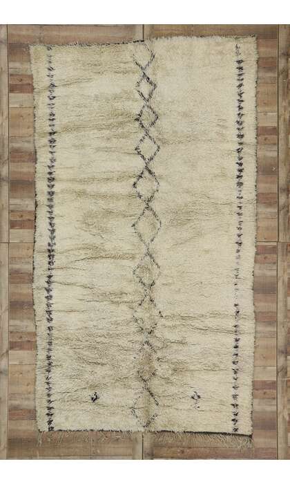 7 x 12 Vintage Moroccan Beni Ourain Rug 21402