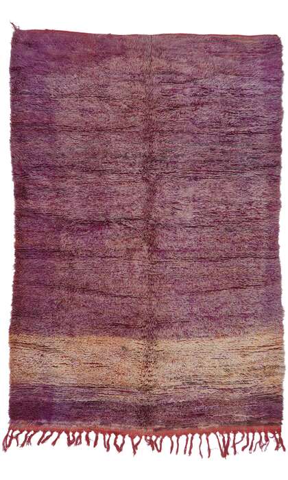 6 x 8 Vintage Purple Beni Mrirt Moroccan Rug 21425