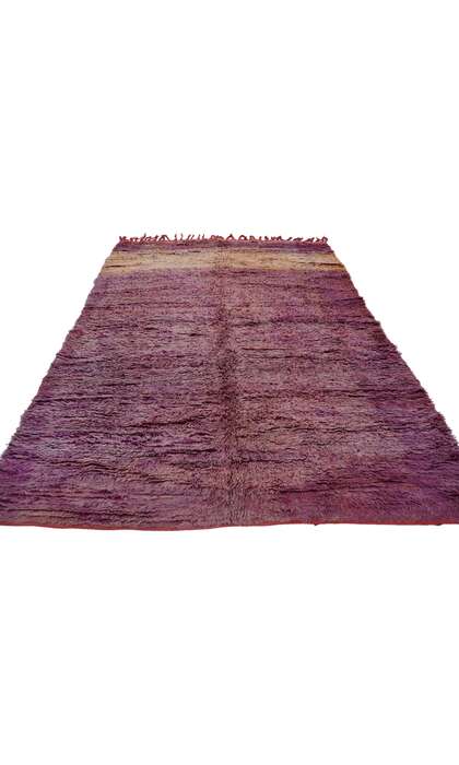 6 x 8 Vintage Purple Beni Mrirt Moroccan Rug 21425