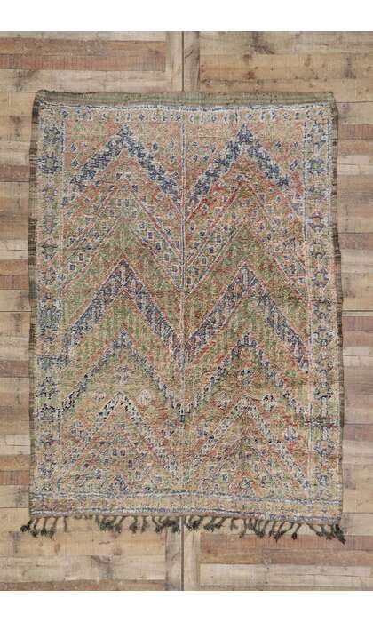 6 x 8 Vintage Beni MGuild Moroccan Rug 21428