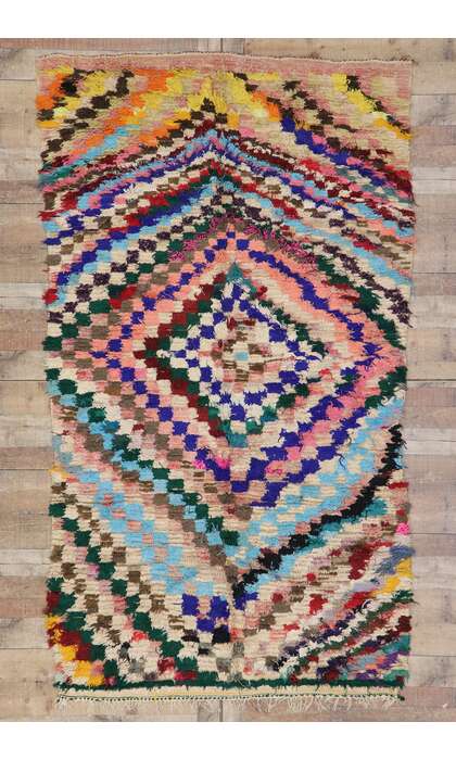5 x 9 Vintage Moroccan Azilal Rug 21434