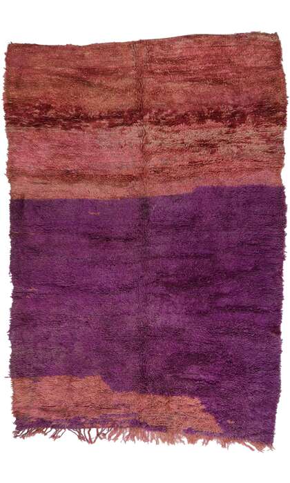 6 x 9 Vintage Purple Beni Mrirt Moroccan Rug 21445
