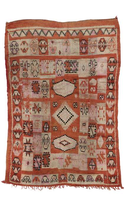 6 x 8 Vintage Boujad Moroccan Rug 21448
